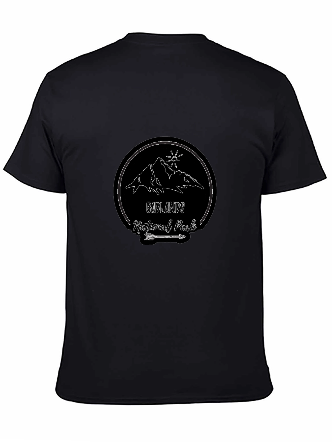 Badlands National Park Black T-Shirt