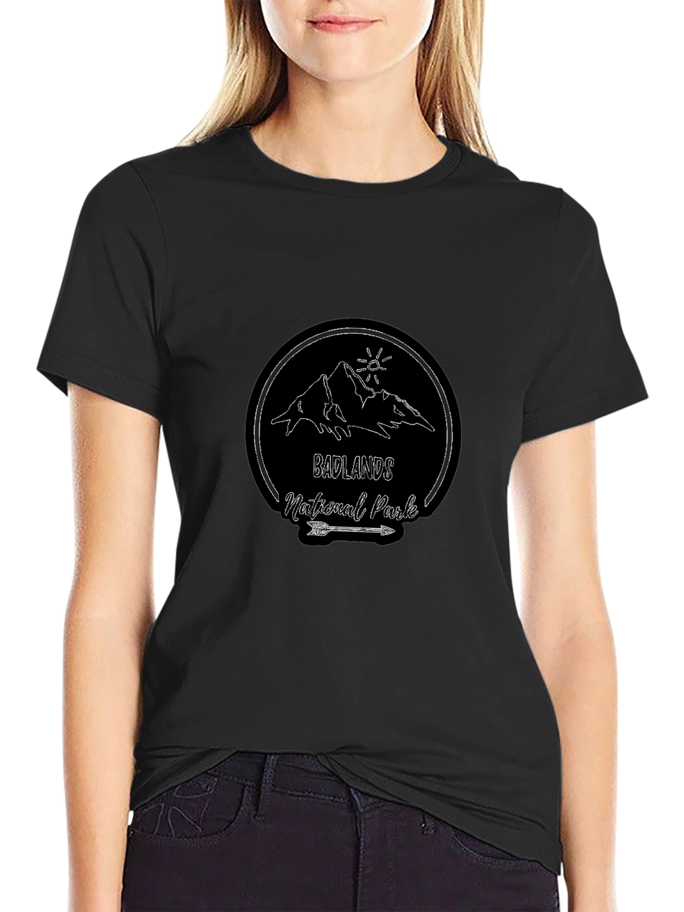 Badlands National Park Black T-Shirt