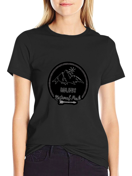 Badlands National Park Black T-Shirt