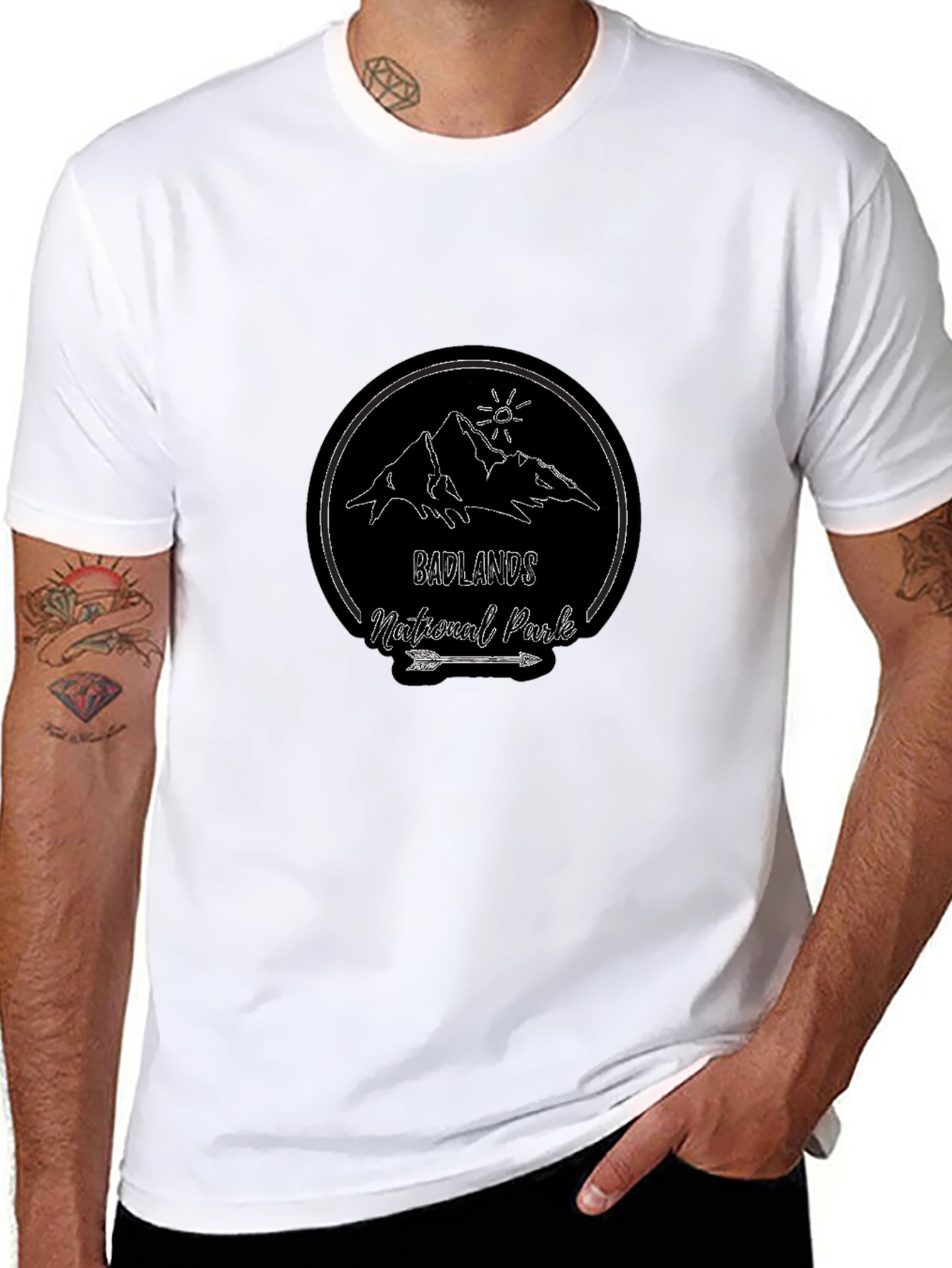 Badlands National Park Black T-Shirt