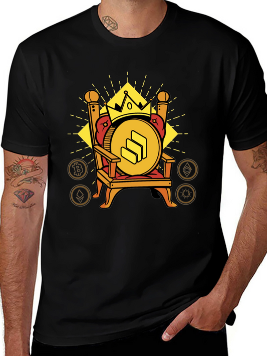 Crypto King Tee - Solana Throne T-Shirt