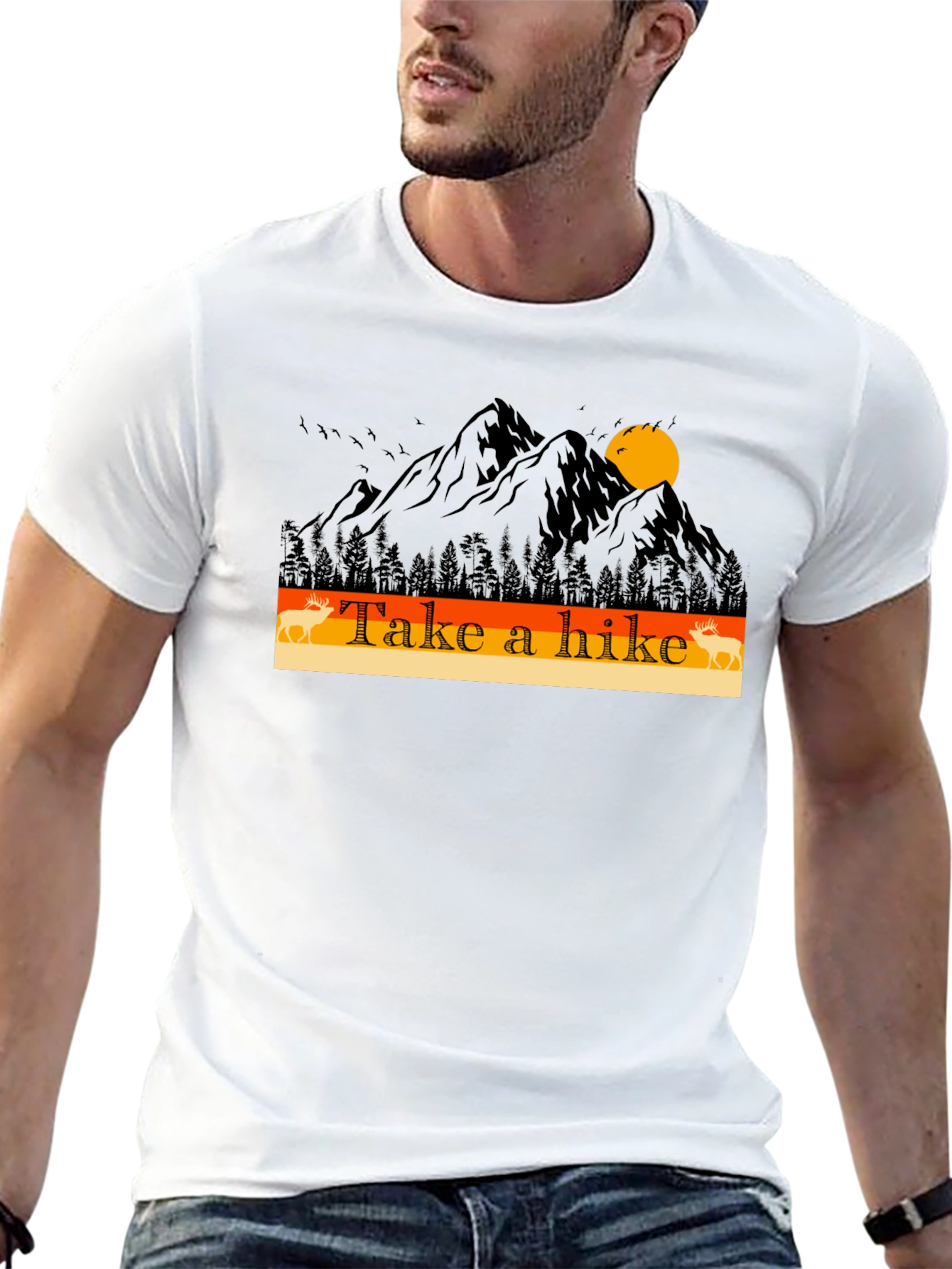 Take A Hike Mountain Graphic T-Shirt