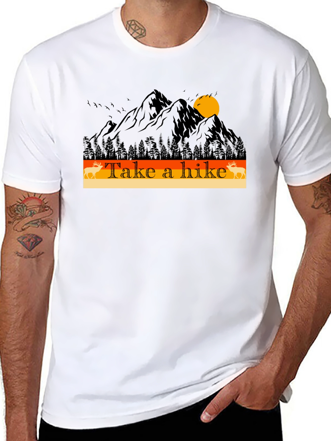 Take A Hike Mountain Graphic T-Shirt