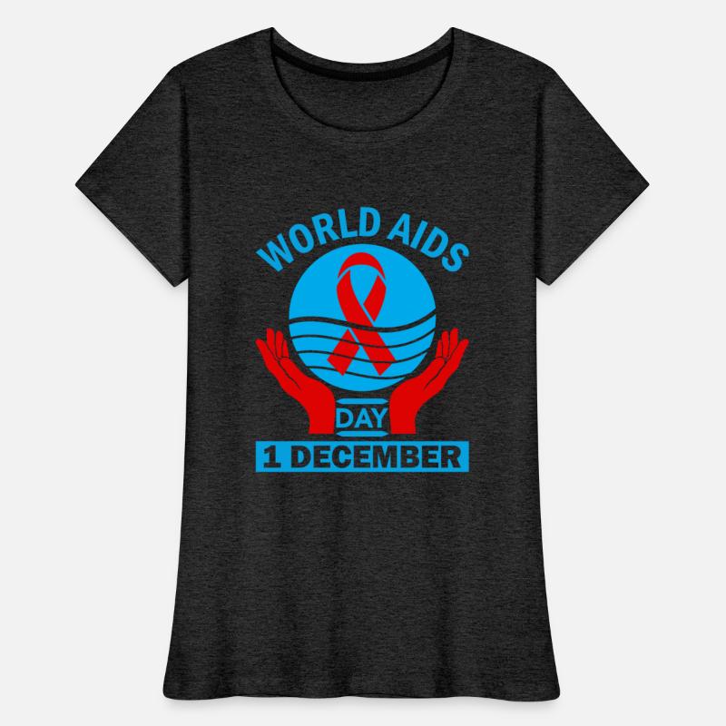 Red Ribbon Circle Day Support for World Aids Day