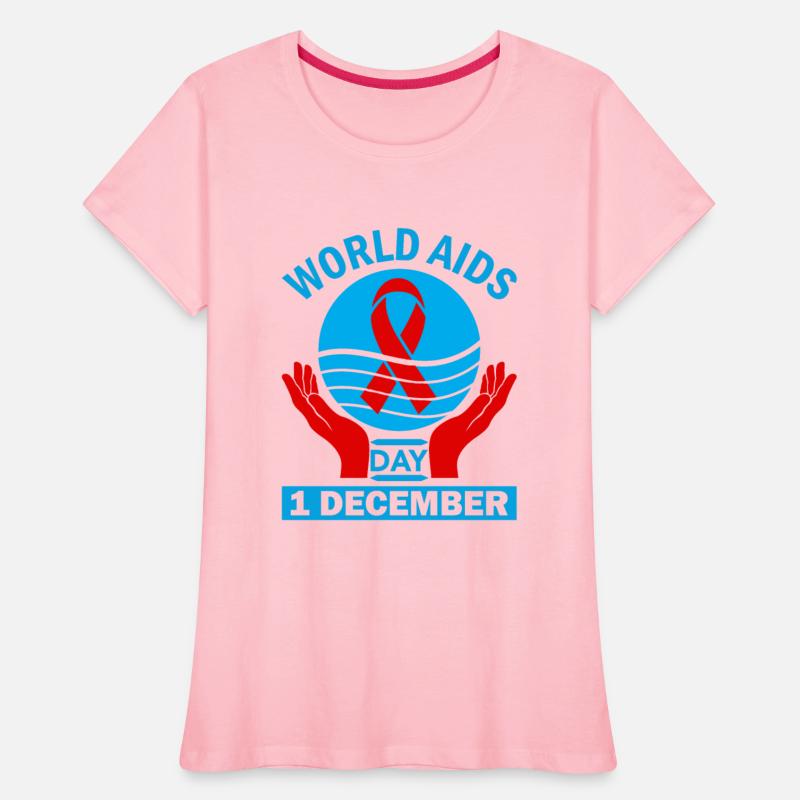 Red Ribbon Circle Day Support for World Aids Day