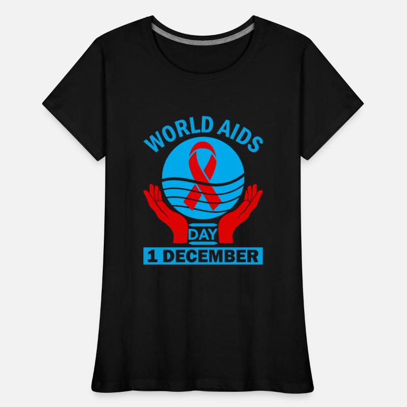 Red Ribbon Circle Day Support for World Aids Day