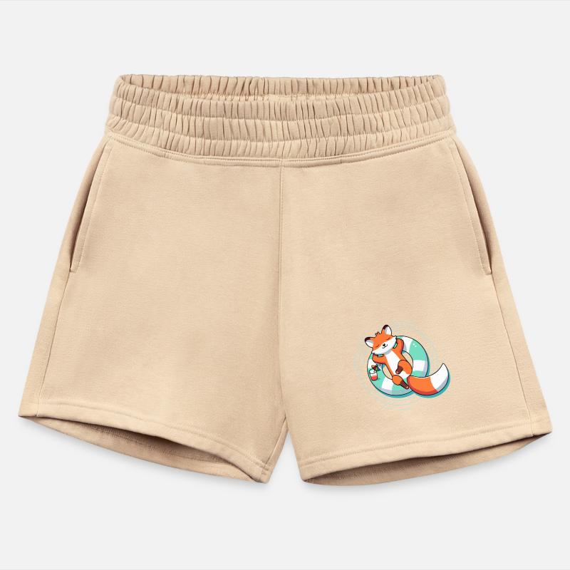 Relaxed fox in the pool - summer & lightness