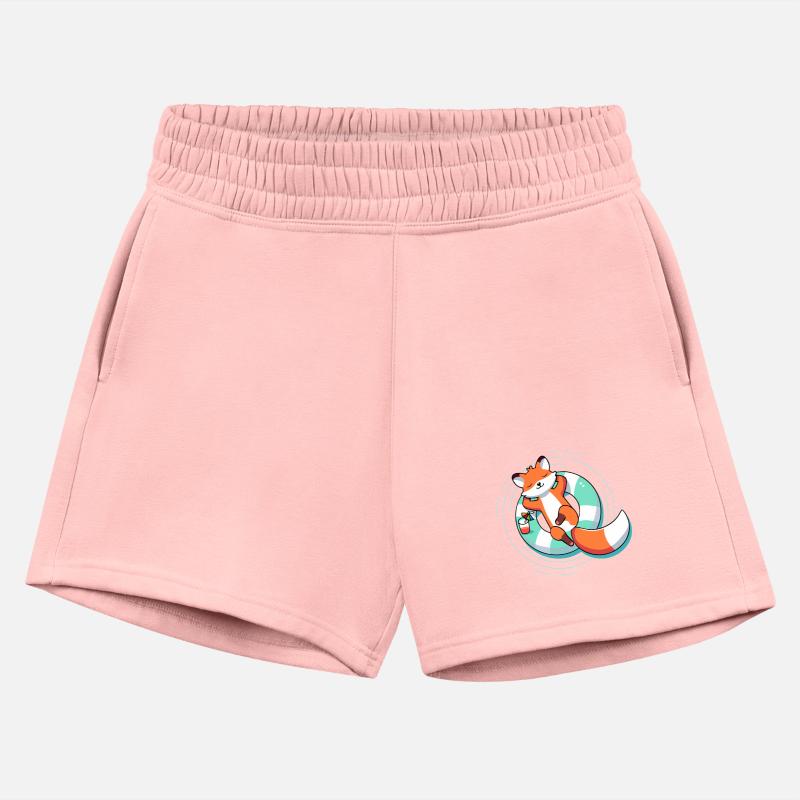 Relaxed fox in the pool - summer & lightness