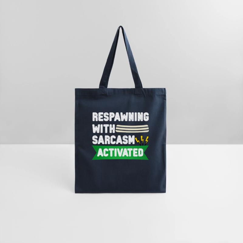 Respawning with Sarcasm – Funny Gamer Tee