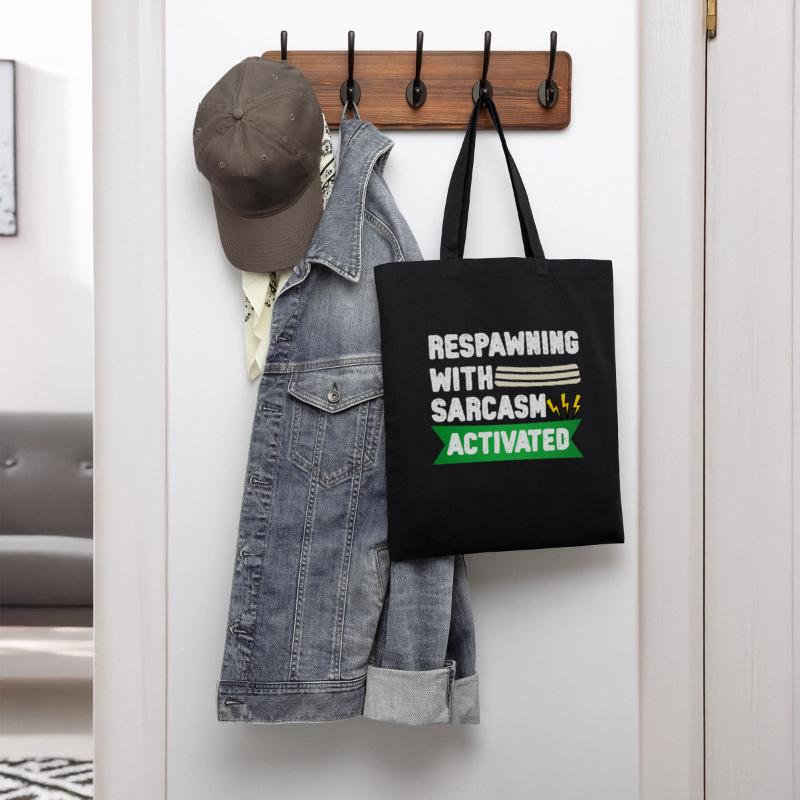 Respawning with Sarcasm – Funny Gamer Tee