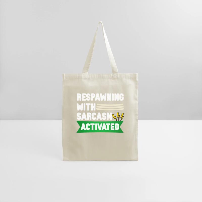 Respawning with Sarcasm – Funny Gamer Tee