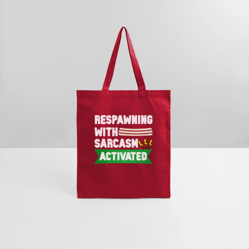 Respawning with Sarcasm – Funny Gamer Tee