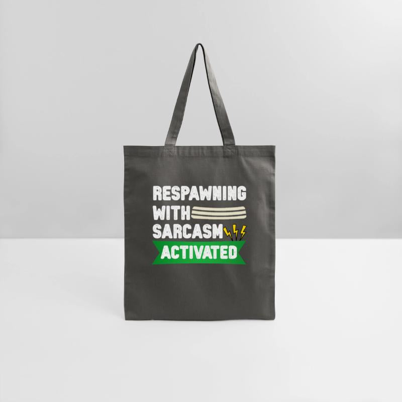 Respawning with Sarcasm – Funny Gamer Tee