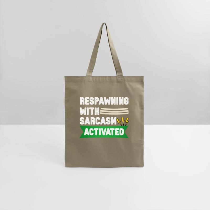 Respawning with Sarcasm – Funny Gamer Tee