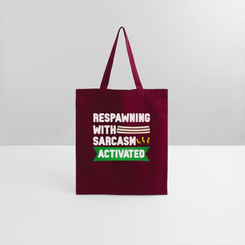 Respawning with Sarcasm – Funny Gamer Tee