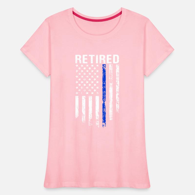 Retired Police Cop Thing Blue Line Support