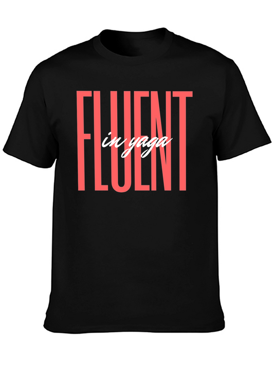 Fluent in Yaga Black Graphic Tee Shirt