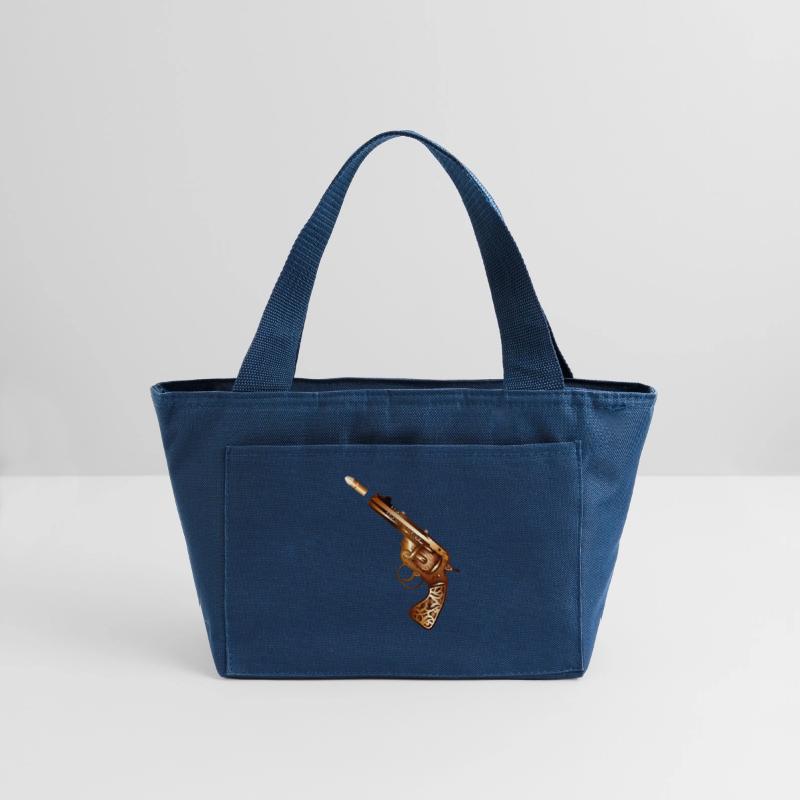 richly decorated steampunk revolver with cartridge