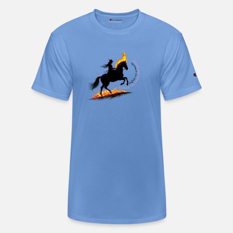 Riding trough the blaze