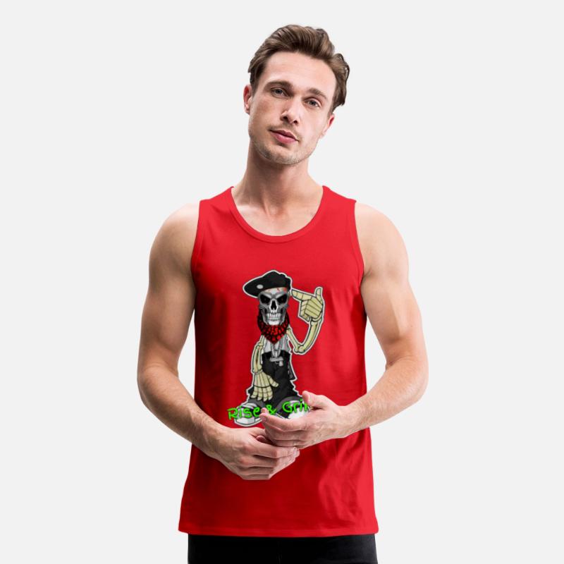 RISE AND GRIND SKELETON MAN LOGO DESIGNED BY CON