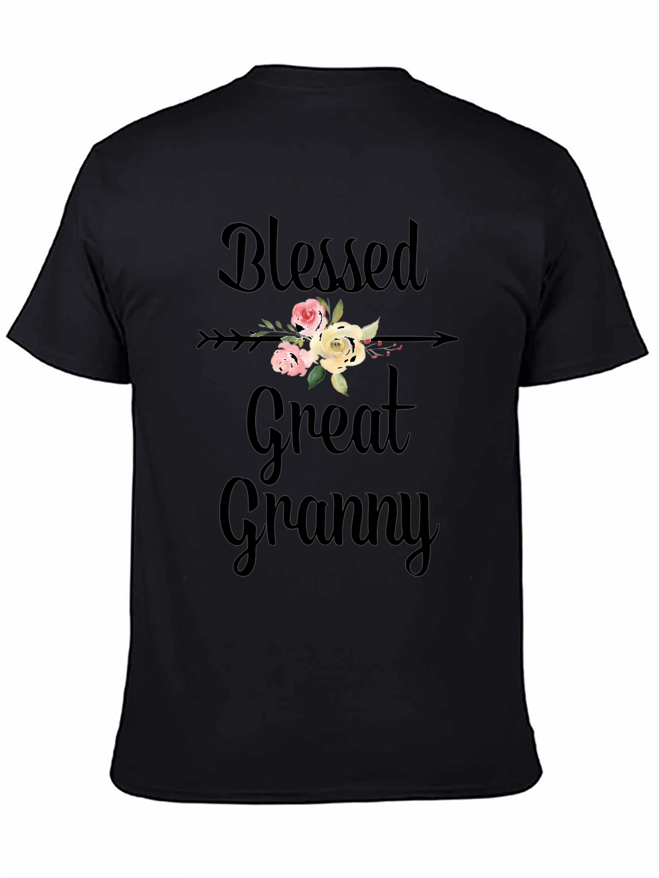 Blessed Great Granny Floral T-Shirt