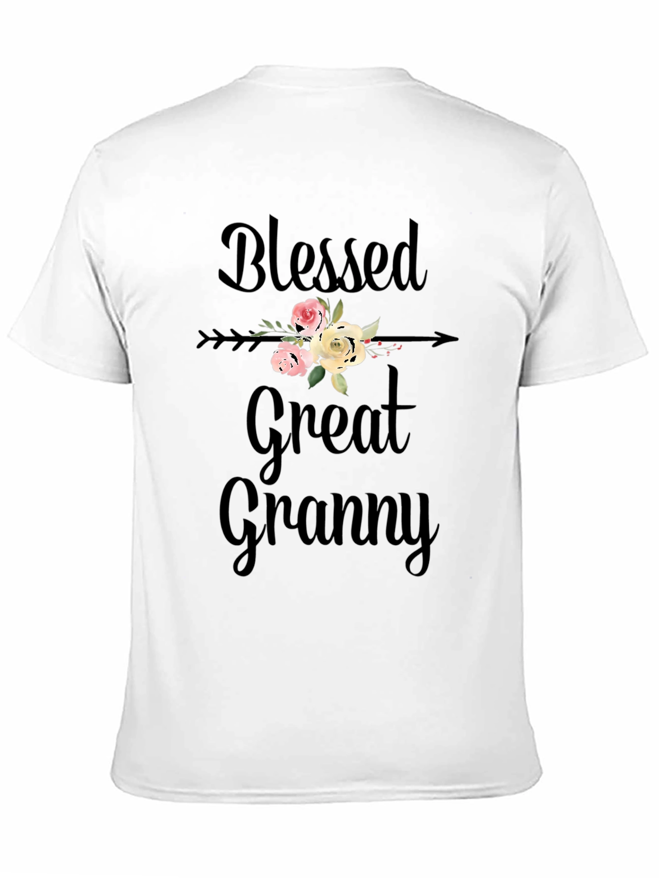 Blessed Great Granny Floral T-Shirt