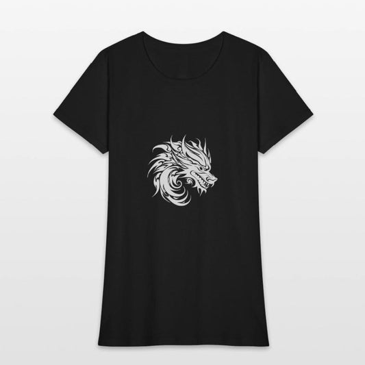 Roaring Chinese Dragon In Tattoo Style