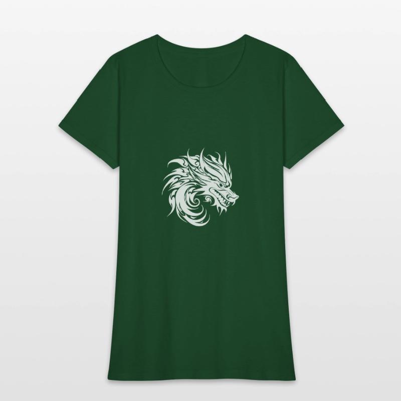 Roaring Chinese Dragon In Tattoo Style