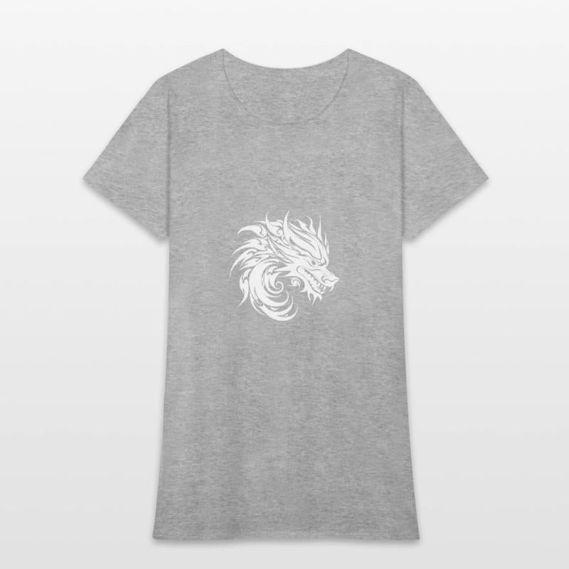 Roaring Chinese Dragon In Tattoo Style