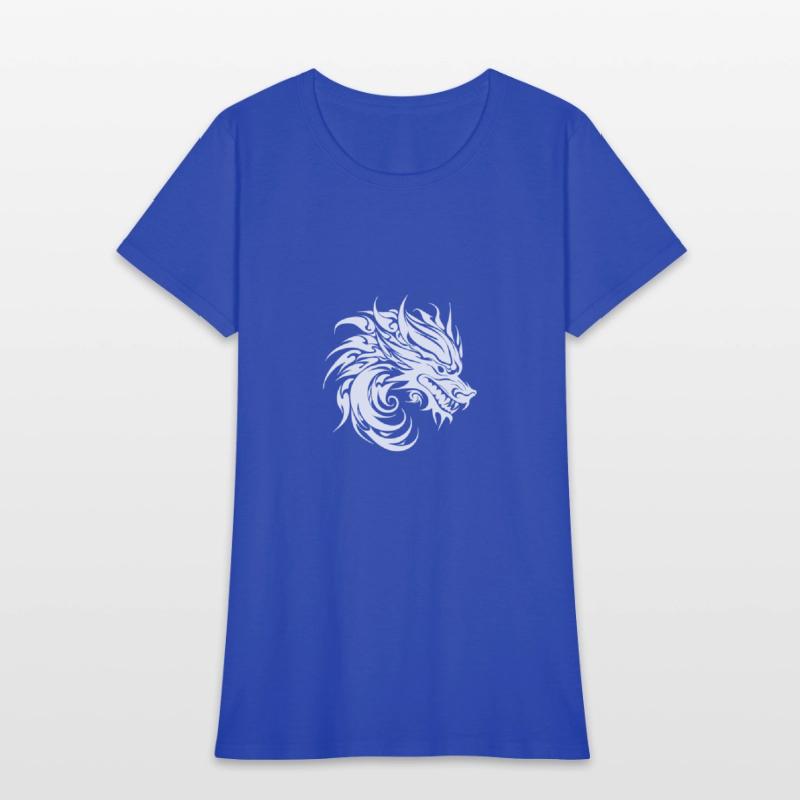 Roaring Chinese Dragon In Tattoo Style