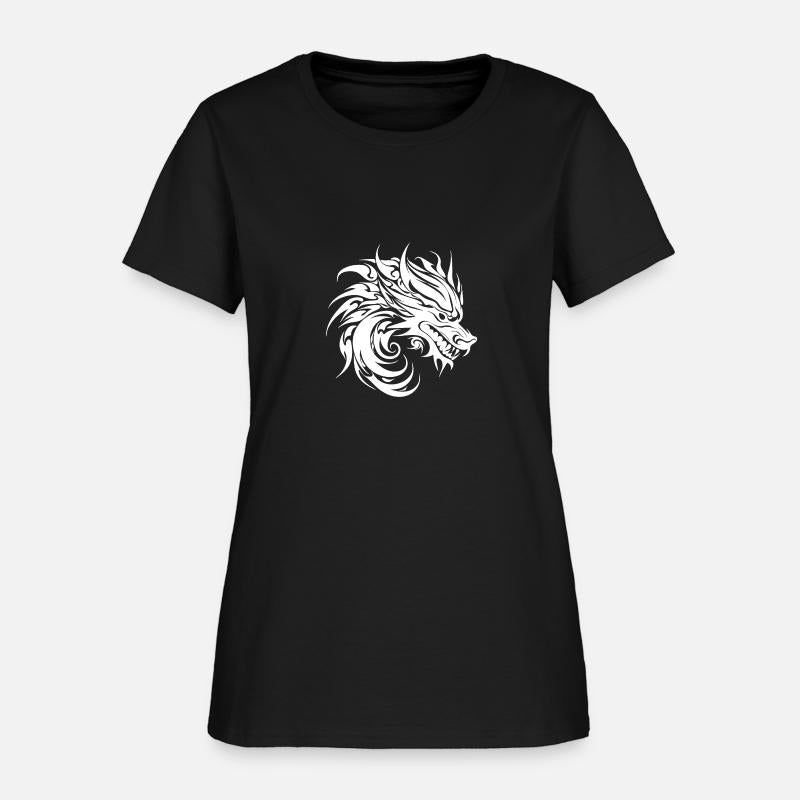 Roaring Chinese Dragon In Tattoo Style