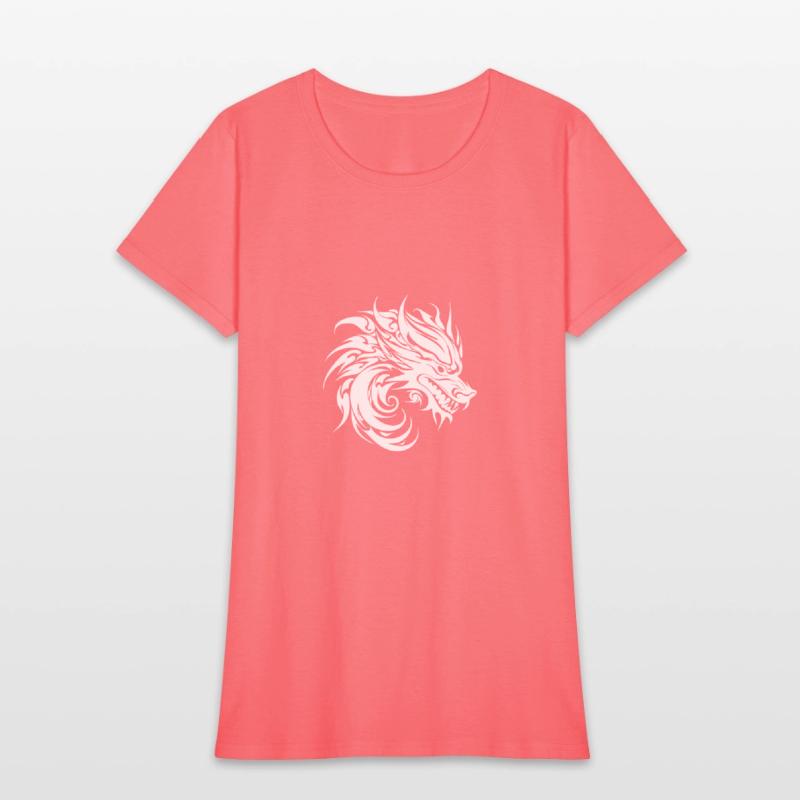 Roaring Chinese Dragon In Tattoo Style