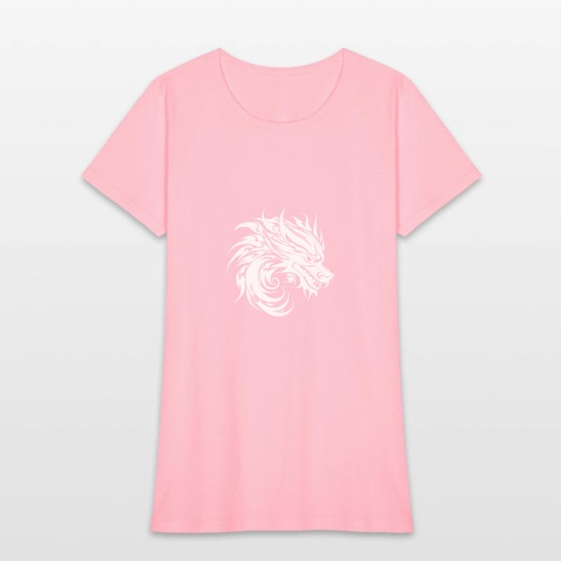 Roaring Chinese Dragon In Tattoo Style