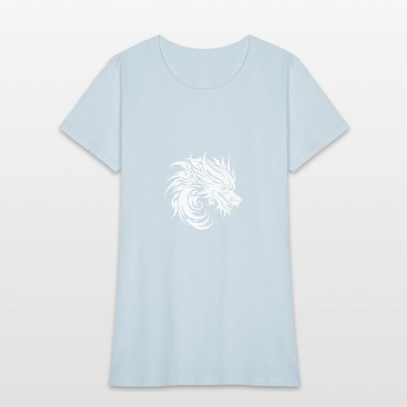 Roaring Chinese Dragon In Tattoo Style