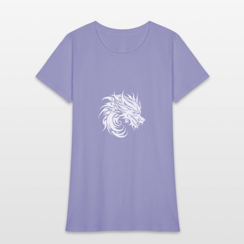 Roaring Chinese Dragon In Tattoo Style