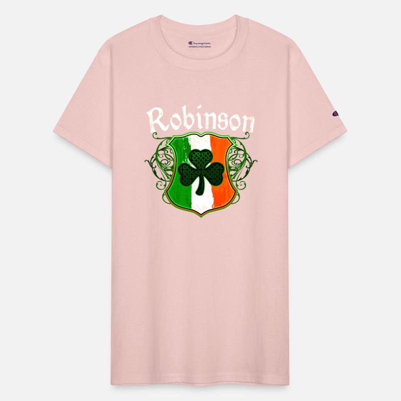 Robinson Irish Surname Ireland Flag Shamrock