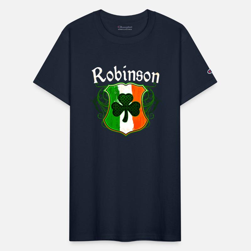 Robinson Irish Surname Ireland Flag Shamrock