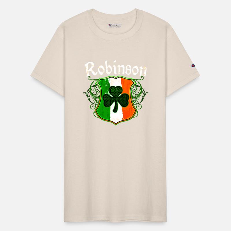 Robinson Irish Surname Ireland Flag Shamrock