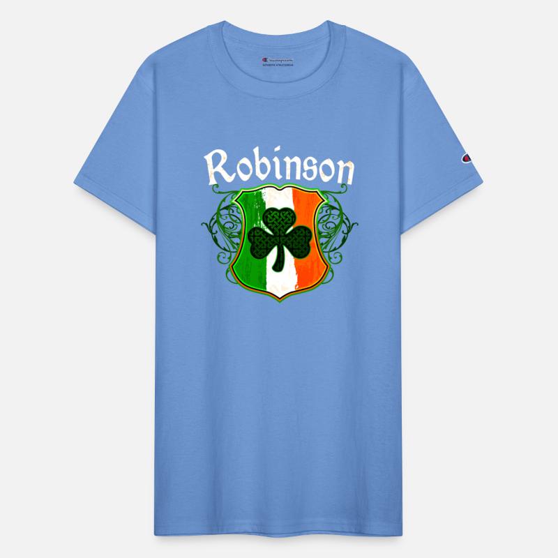 Robinson Irish Surname Ireland Flag Shamrock