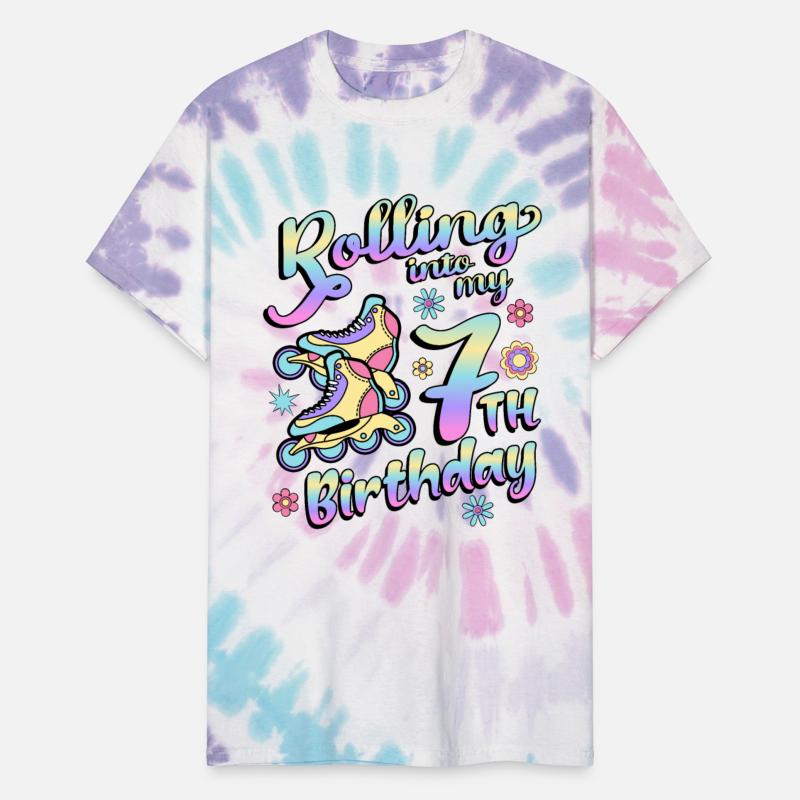 Rolling Into My 7th Birthday Roller Skater Inline