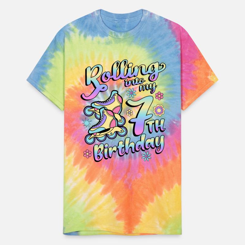 Rolling Into My 7th Birthday Roller Skater Inline