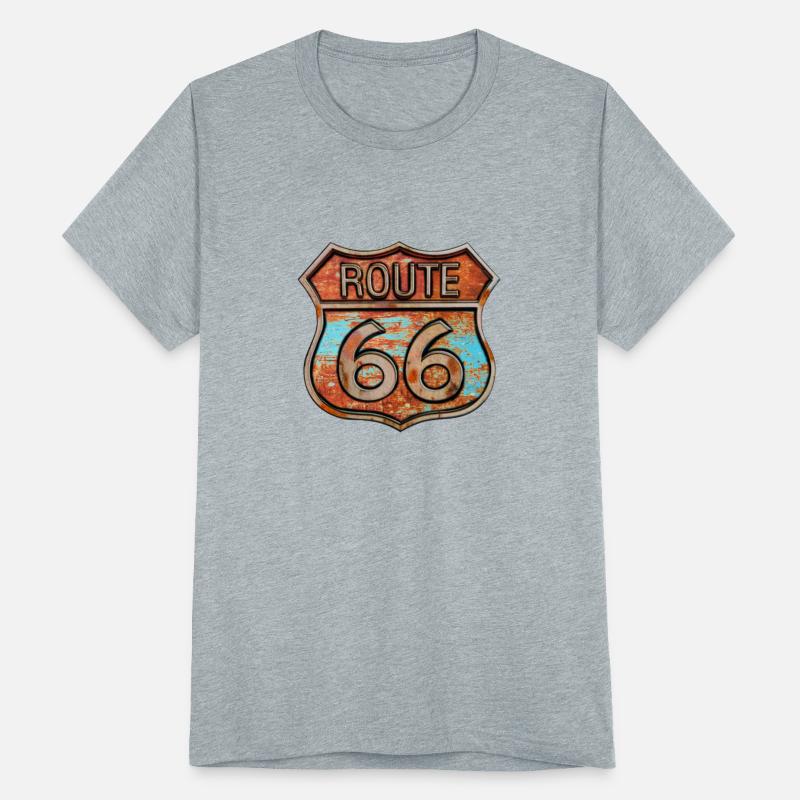 Route 66 vintage sign - Rusty metal sign