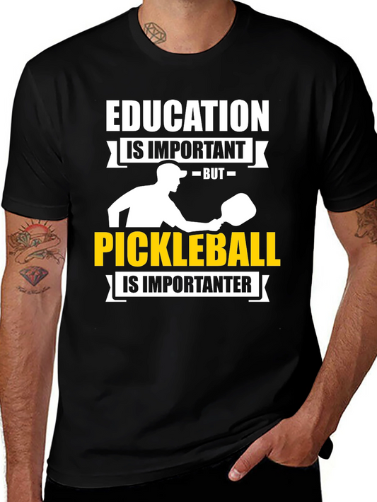 Education vs Pickleball T-Shirt: Sporty & Fun!