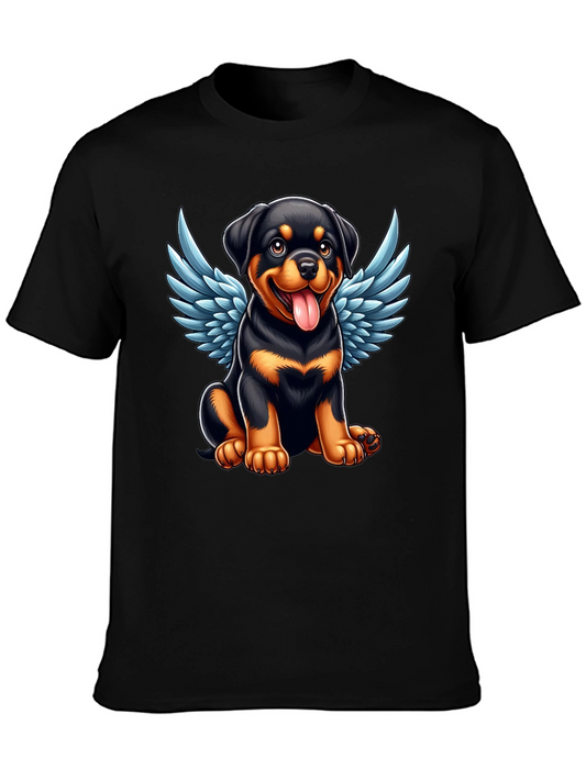 Rottweiler Angel Wings Graphic Tee