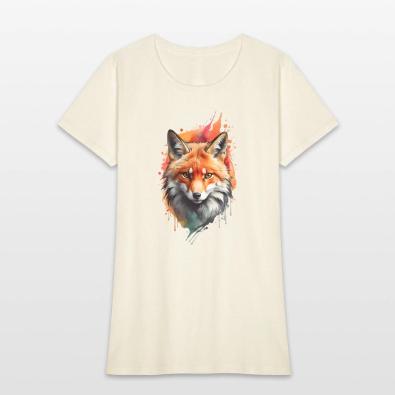 Rustic Floral Fox Den - Cozy Woodland Graphic