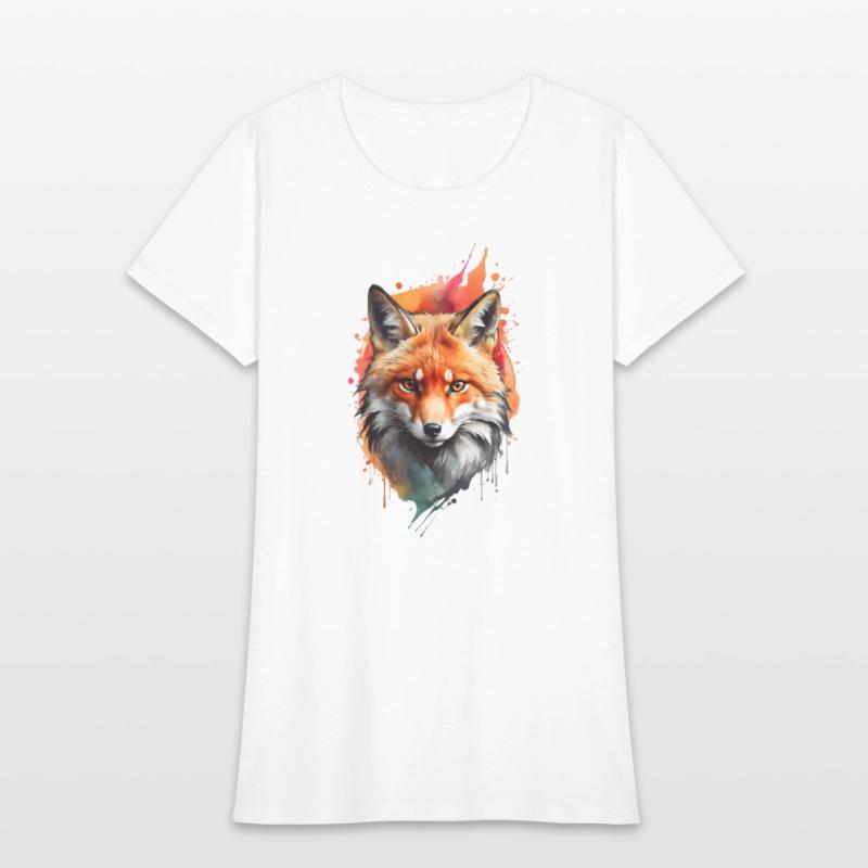 Rustic Floral Fox Den - Cozy Woodland Graphic
