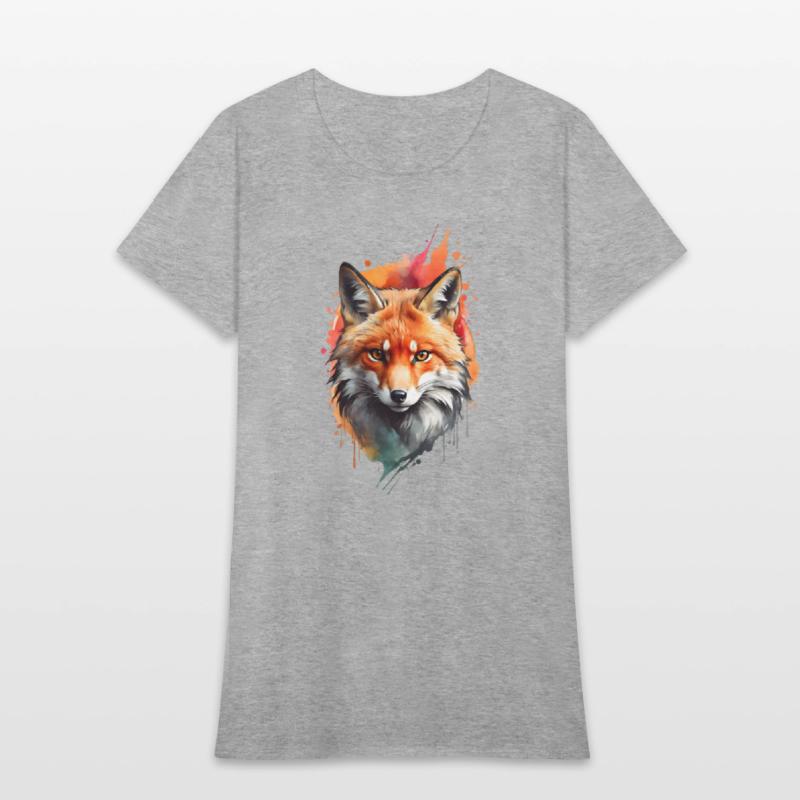 Rustic Floral Fox Den - Cozy Woodland Graphic
