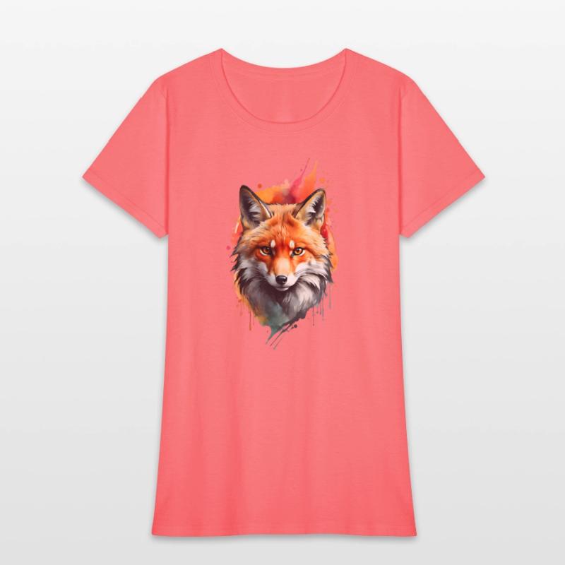 Rustic Floral Fox Den - Cozy Woodland Graphic