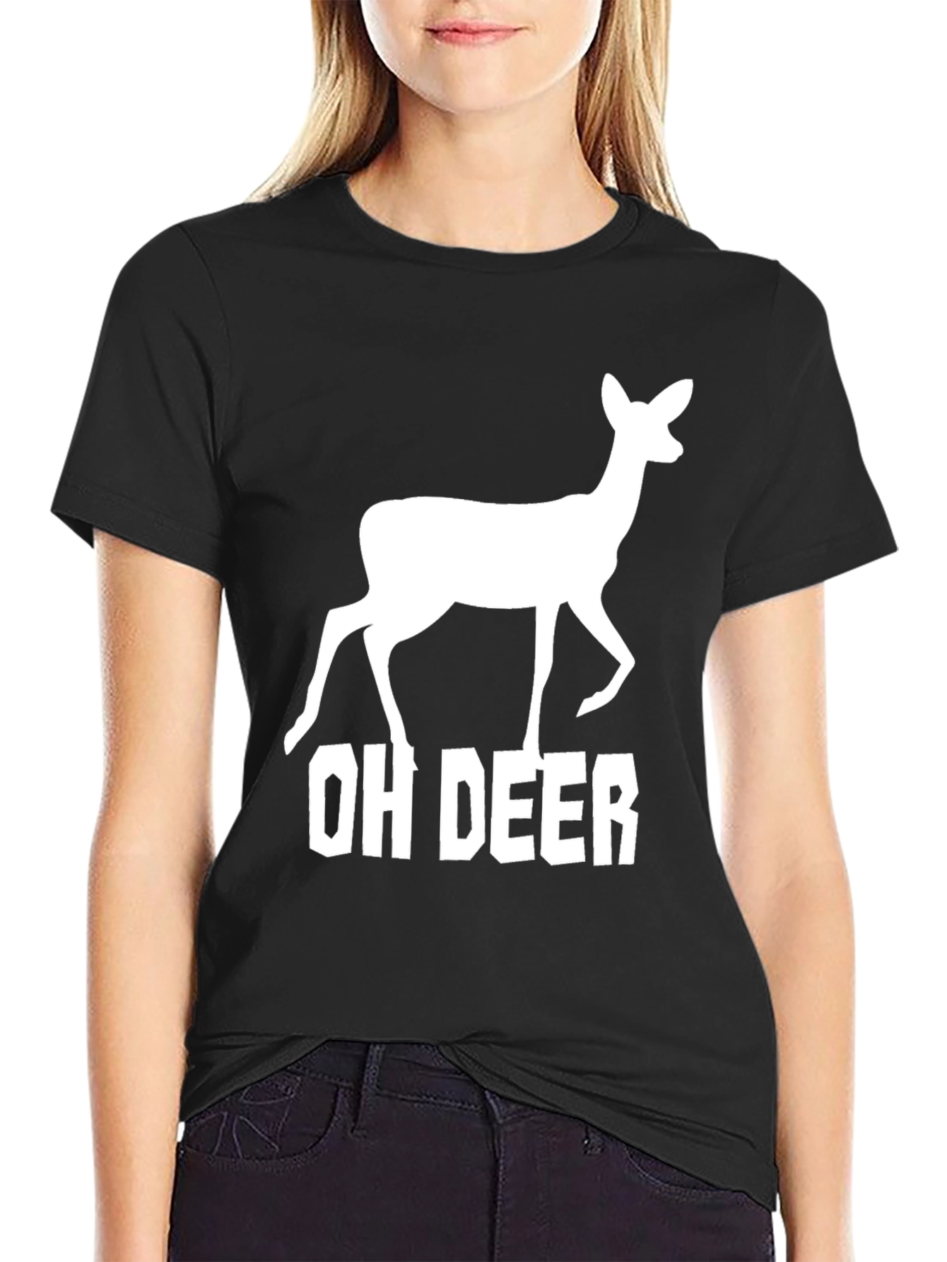 Oh Deer Graphic Tee - Funny Animal T-Shirt