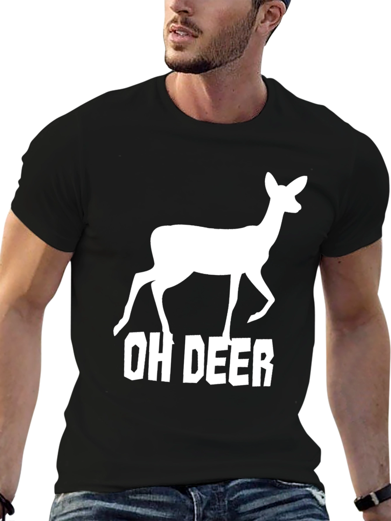 Oh Deer Graphic Tee - Funny Animal T-Shirt